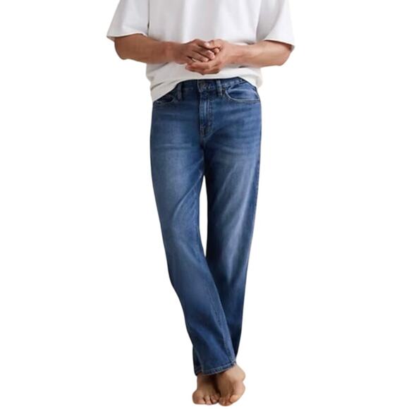 Banana Republic The Traveler Straight Denim Jeans Medium Light Wash Size 30x30 - Picture 1 of 16
